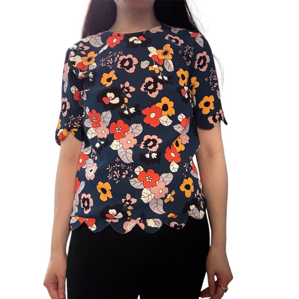 Victoria Beckham floral blouse